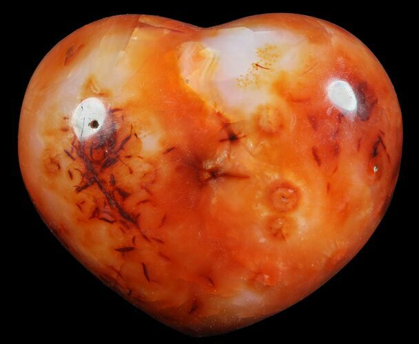 Colorful Carnelian Agate Heart #59485